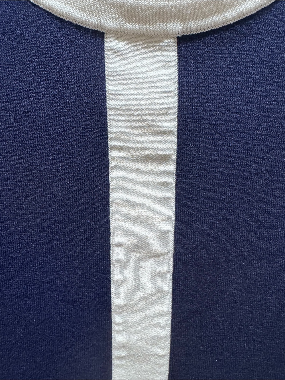 Anne Klein Navy Tank with White Trim - Picture 4 of 4